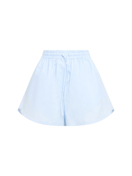 Annagreta: Shorts de sarga de algodón