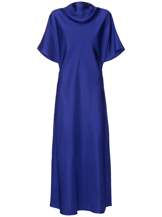 Róhe: Robe mi-longue en soie drapée fluide