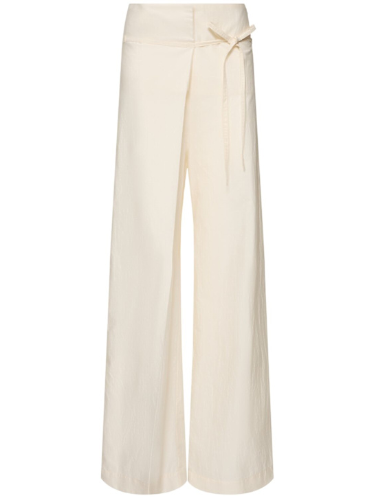 Róhe: Sculptural cotton blend pants