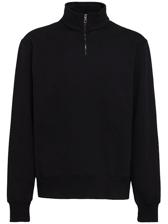 THE CORE - Half-zip cotton sweatshirt