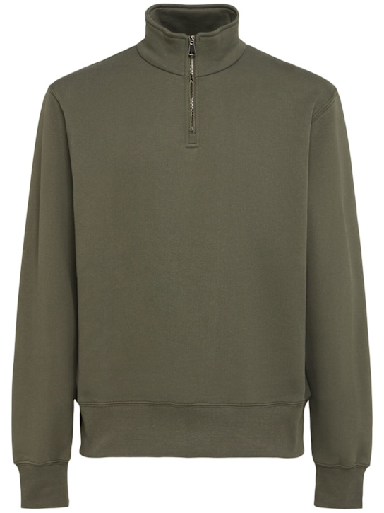 THE CORE - Half-zip cotton sweatshirt