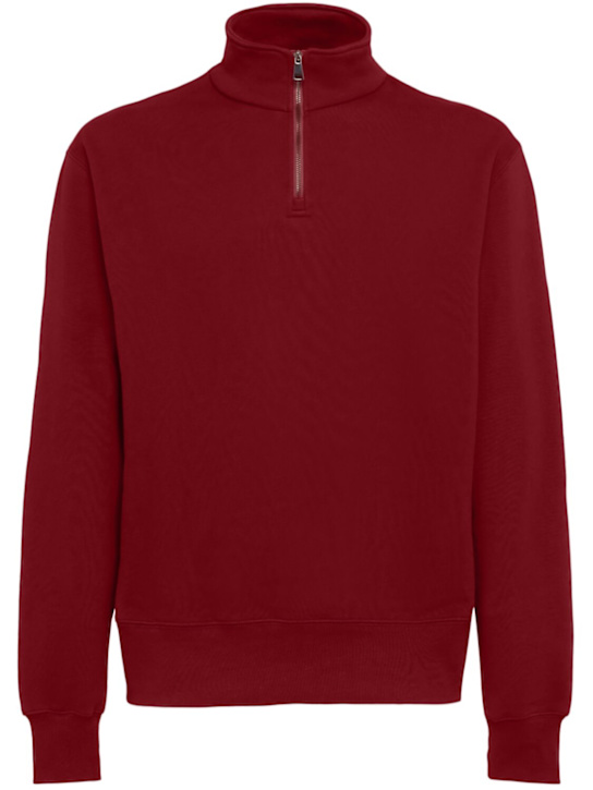 THE CORE - Half-zip cotton sweatshirt