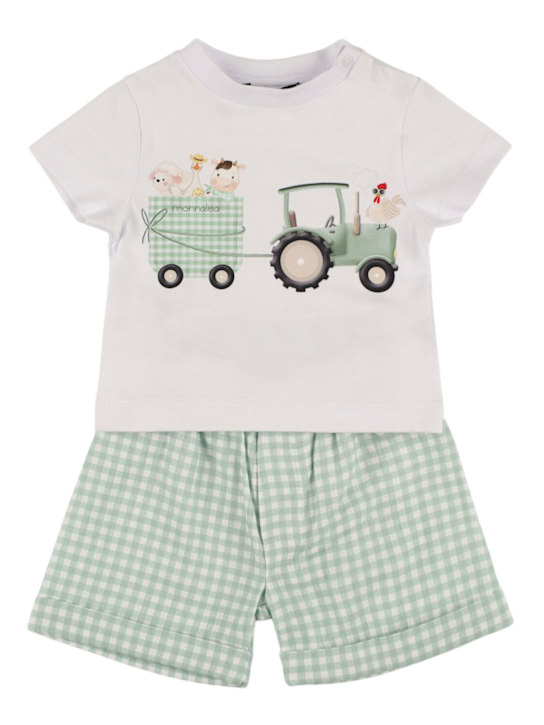 Monnalisa - T-shirt & short en jersey de coton imprimé