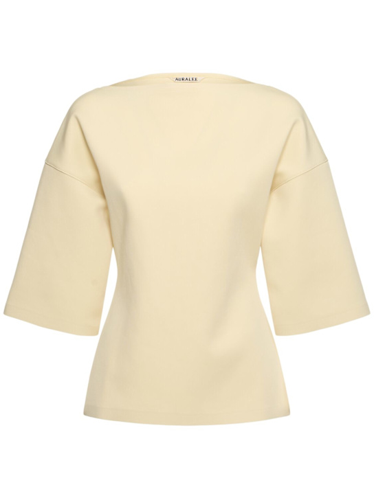 Auralee: Wetsuit jersey boatneck top