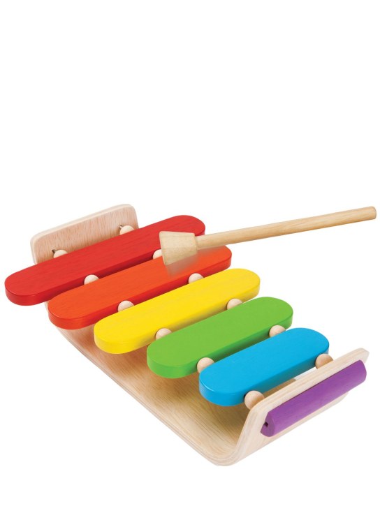 PlanToys: Xylophone ovale arc-en-ciel