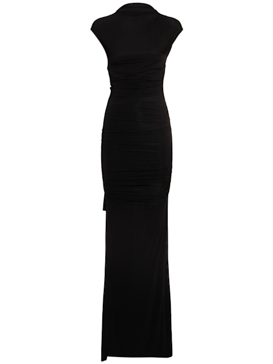 TOVE: Robe longue en jersey mélange viscose Luna