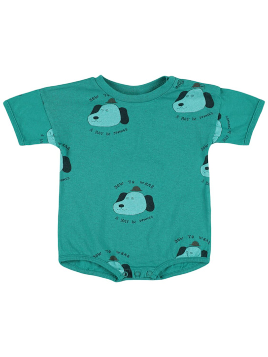 The Campamento: Pelele de jersey de algodón estampado