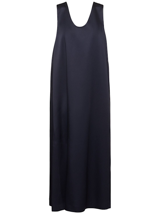 Carven - Robe midi en satin avec broche