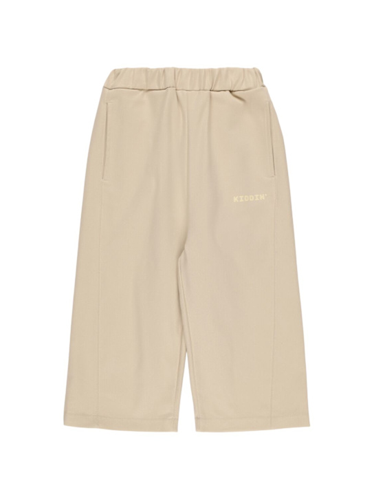 Kiddin: Oversize stretch cotton chino pants