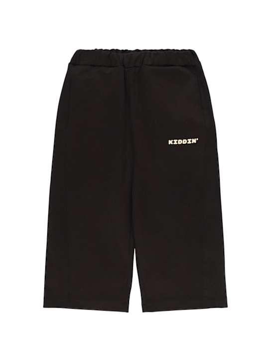 Kiddin: Pantaloni chino oversize in cotone stretch