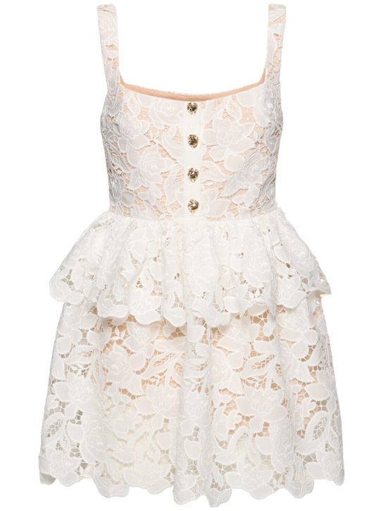 Self-portrait - Robe courte en dentelle