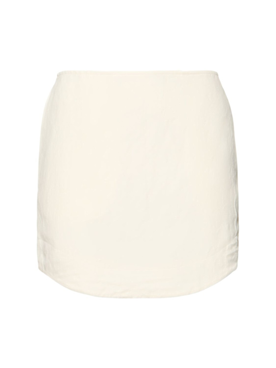 JW Anderson: Jupe courte en viscose et lin
