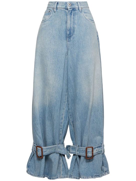 JW Anderson - Jeans vita media boyfriend fit con fibbie