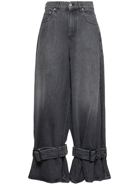 JW Anderson - Jeans vita media boyfriend fit con fibbie