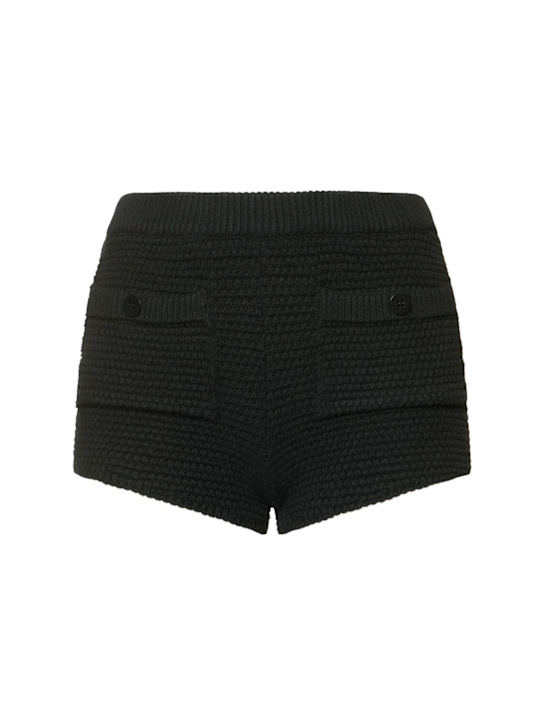 Andreadamo - Short en maille de coton mélangé