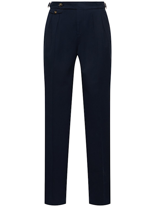 Brunello Cucinelli - Hose aus Baumwolle mit Plissees