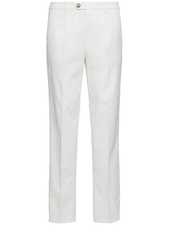 Brunello Cucinelli - Hose aus Stretch-Baumwollgarbadine
