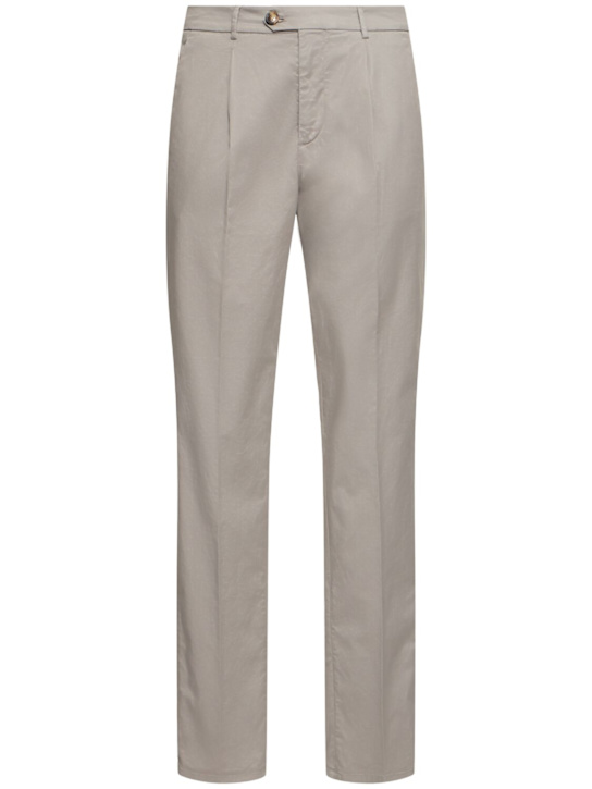Brunello Cucinelli - Hose aus Stretch-Baumwollgarbadine