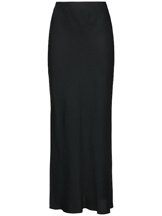 Brunello Cucinelli - Fluid linen blend twill long skirt