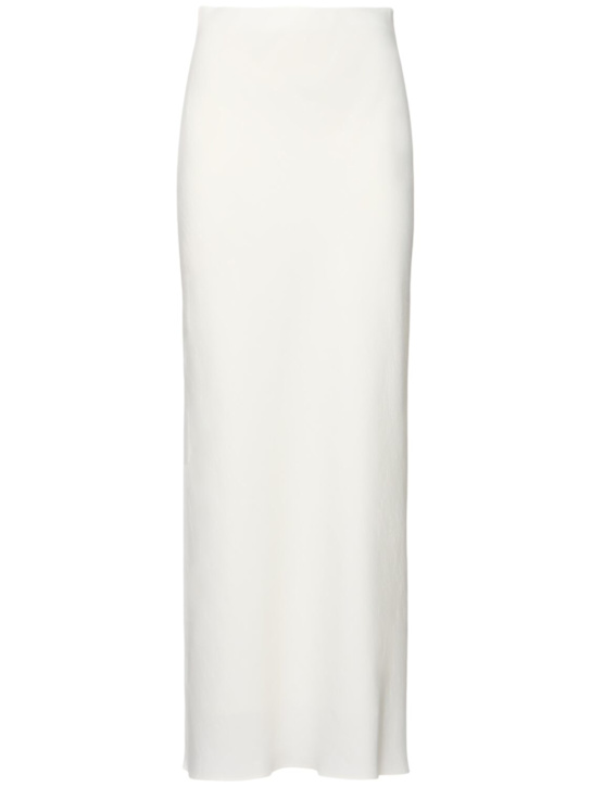 Brunello Cucinelli - Fluid linen blend twill long skirt