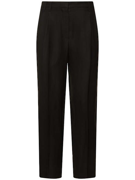 Brunello Cucinelli - Fluid linen blend twill cropped pants