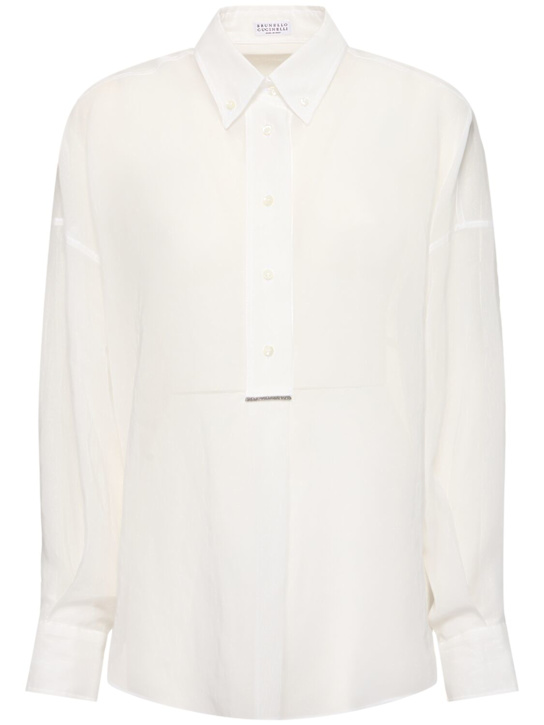 Brunello Cucinelli: Chemise en gaze de coton