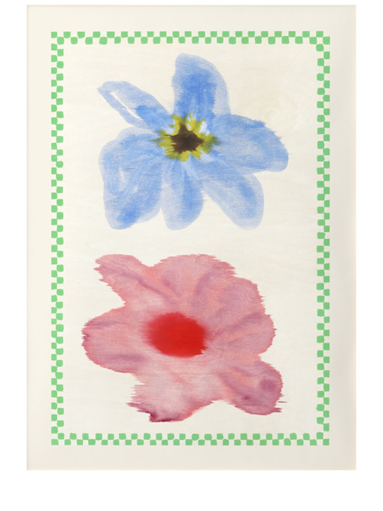 Paper Collective - Affiche Flower with Checks 01