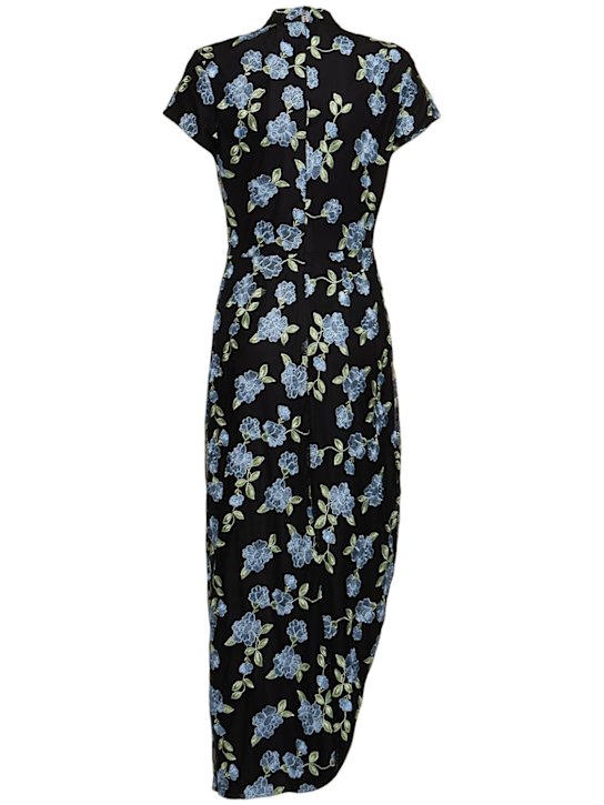 Rotate: Vestido midi de malla asimétrica