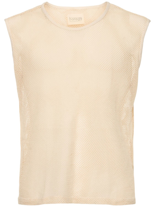 Harago: Tank top in cotone crochet
