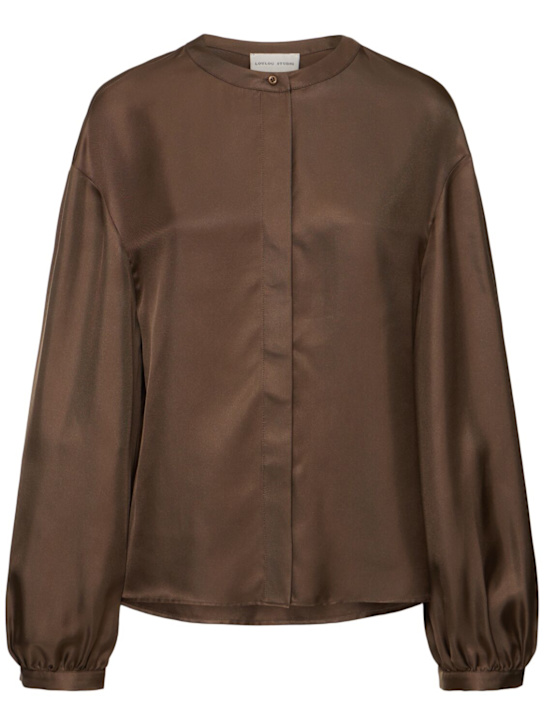 Loulou De Saison - Chemise volumineuse en soie Lea