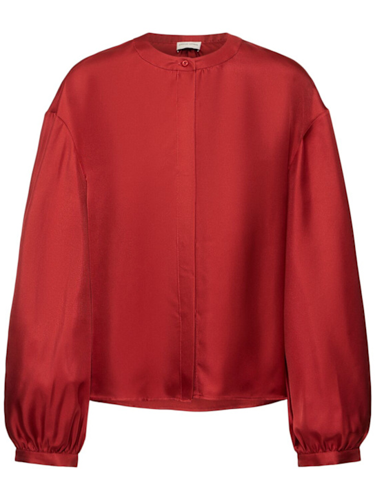Loulou De Saison: Chemise volumineuse en soie Lea
