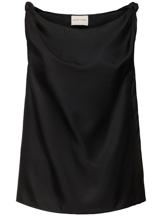 Loulou De Saison - Top Remy in seta drappeggiata