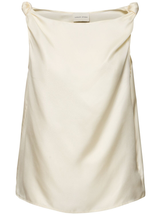 Loulou De Saison: Top Remy in seta drappeggiata