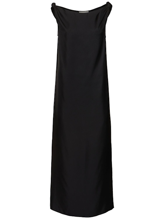 Loulou De Saison - Robe midi en soie drapée sans manches Moun