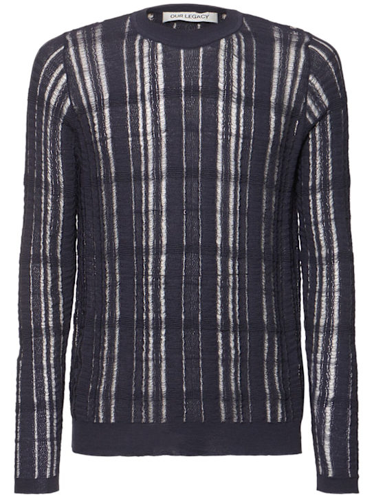 Our Legacy - Formeller Pullover aus Baumwollmischgewebe