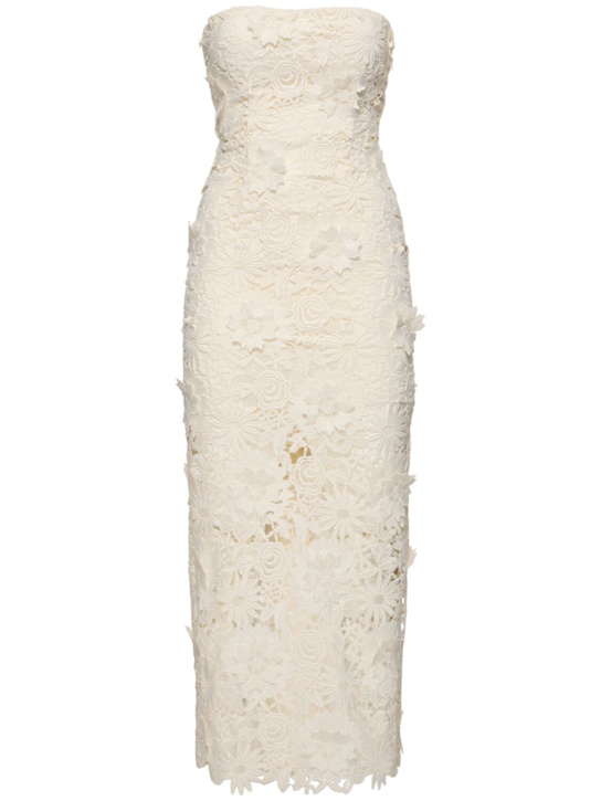 Rotate: Robe bustier midi en dentelle Albertina