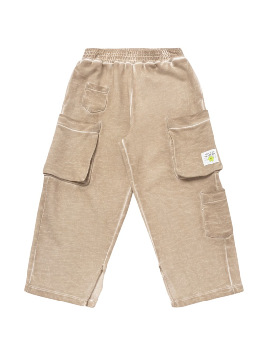 MM6 Maison Margiela: Pantalon cargo en coton brossé