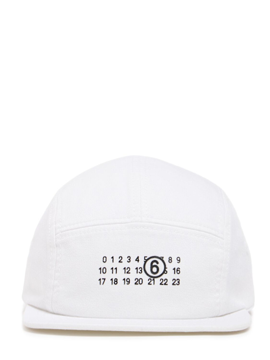 MM6 Maison Margiela - CASQUETTE EN TOILE DE COTON IMPRIMÉ