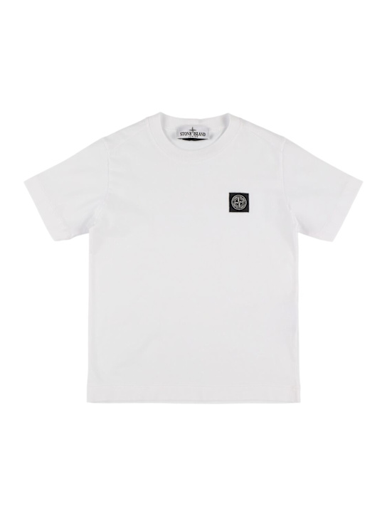 Stone Island Junior: T-shirt en jersey de coton à logo