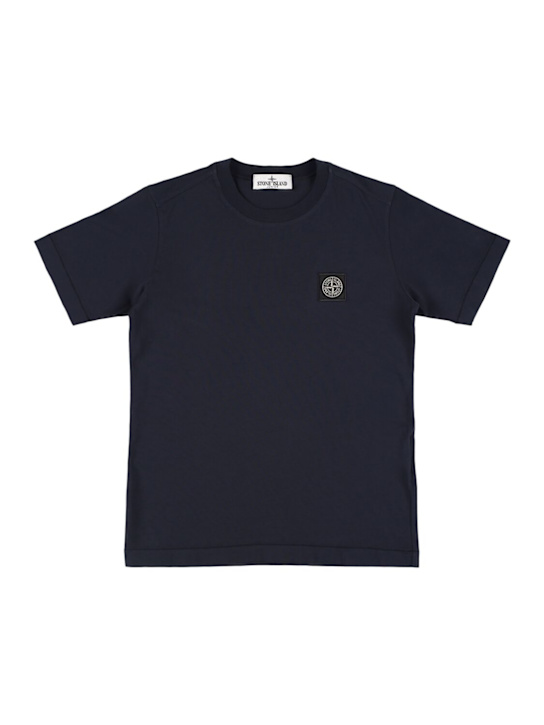Stone Island Junior: Cotton jersey t-shirt  w/logo