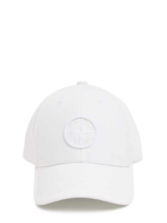 Stone Island Junior: Cotton canvas baseball hat w/logo