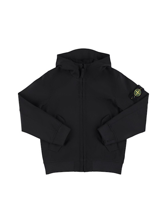 Stone Island Junior - Coupe-vent en nylon à capuche