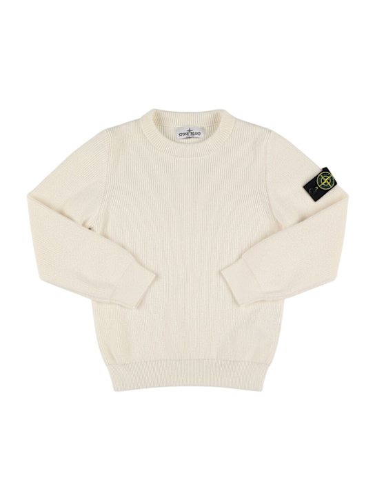 Stone Island Junior: Pull-over en maille de coton