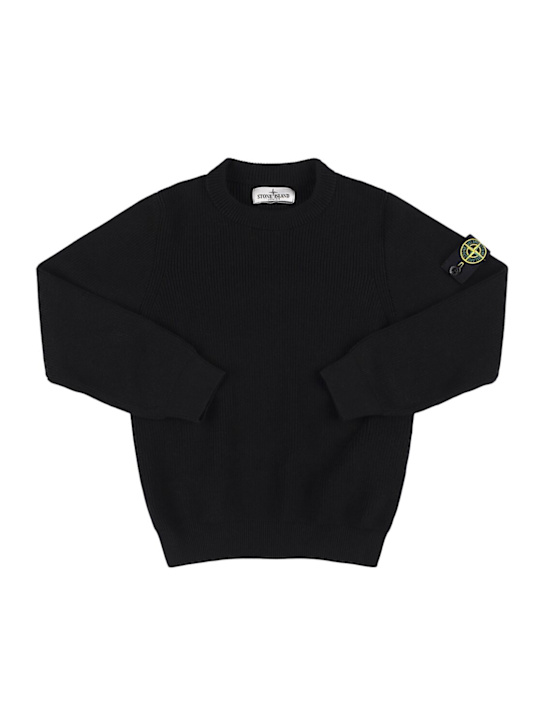 Stone Island Junior - Pull-over en maille de coton