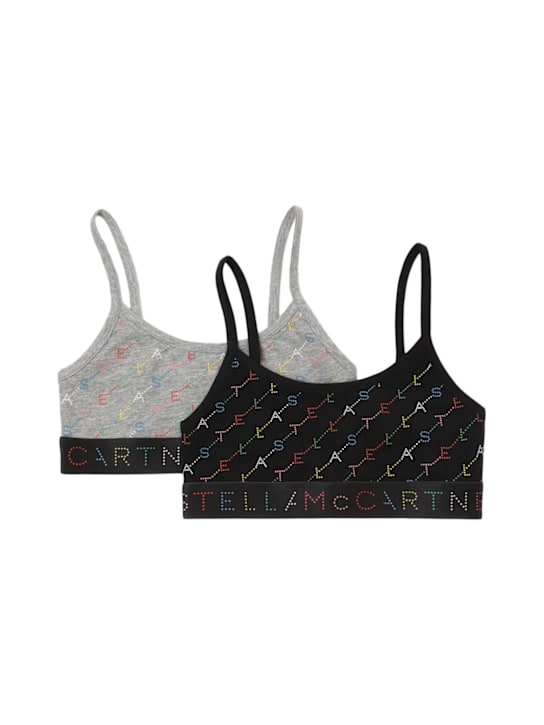 Stella McCartney Kids - Set di 2 top in jersey di cotone