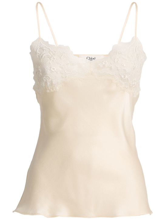 Chloé - Top aus Seide mit Rüschen