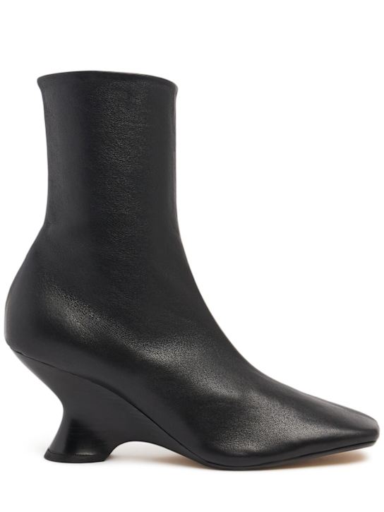 Dries Van Noten: 65mm hohe Stiefeletten aus Leder mit Absatz