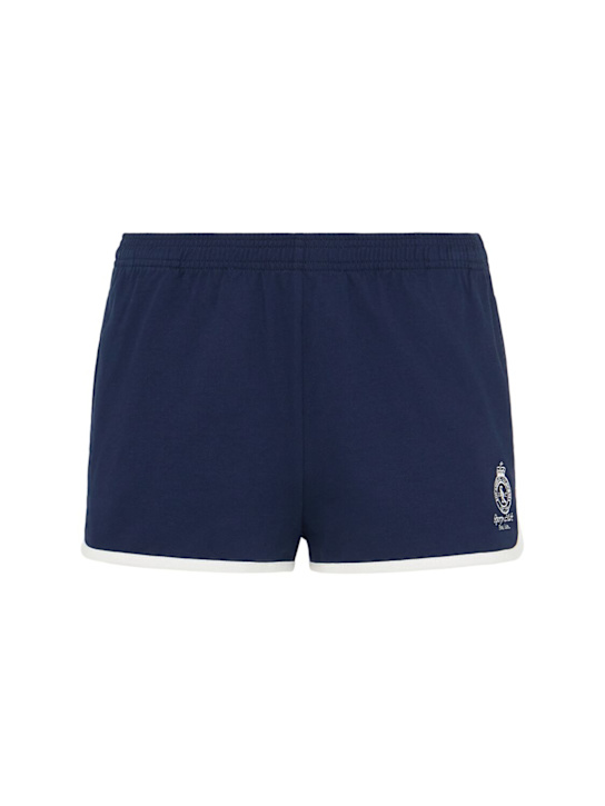 Sporty & Rich - Short en piqué Crown Tennis