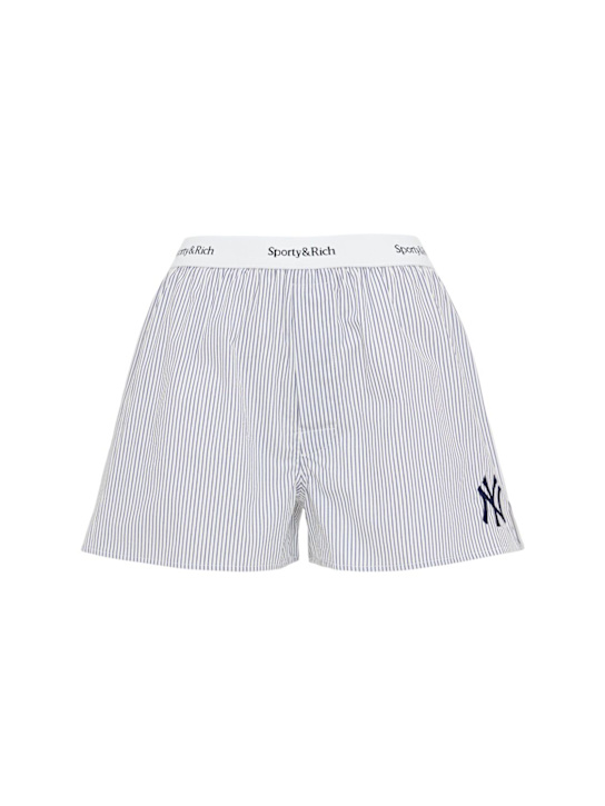 Sporty & Rich: Boxershorts aus Baumwolle „Yankees Serif“