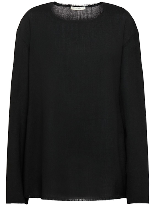 The Row: Cattaleya soft wool tailoring top